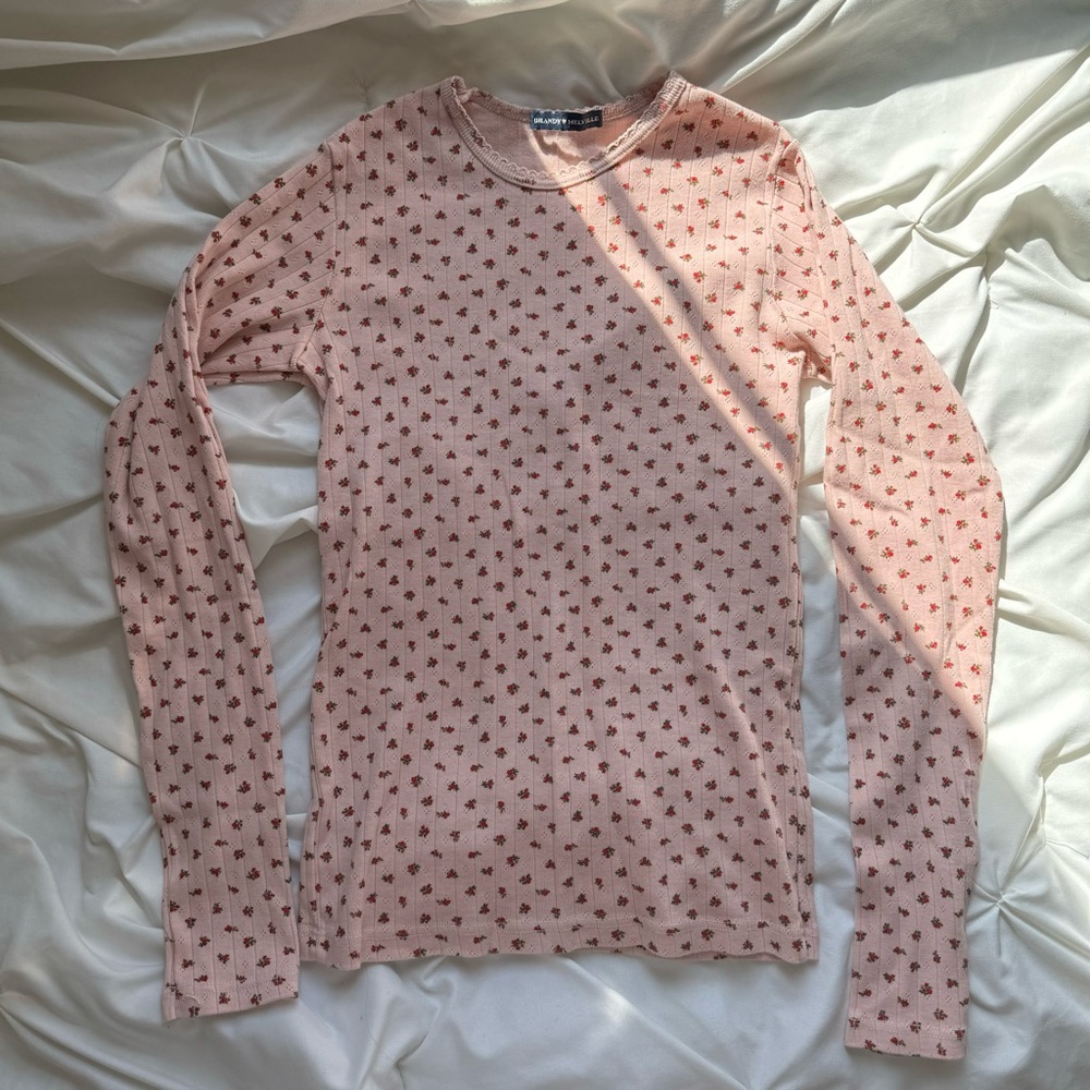 Pink Roses Brandy Melville Sweater